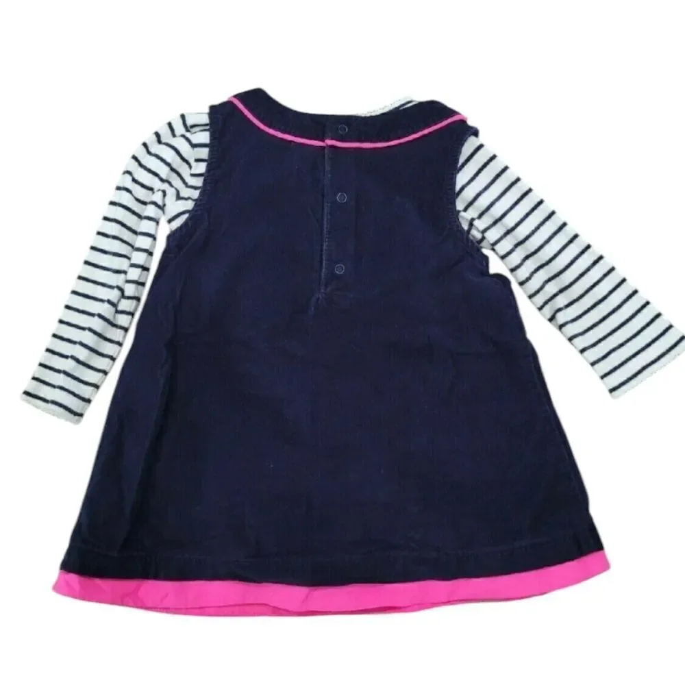Navy corduroy 2pc jumper